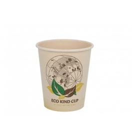 Koffiebeker 230cc 8oz Ø8 cm Eco Kind CO2 neutraal (1.000 stuks) [TK-9987760]