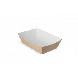 Frietbakjes A9 kraft/wit (400 stuks) [TK-9987892]