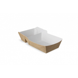Frietbakjes A23 (A7+1) kraft/wit (400 stuks) [TK-9987898]