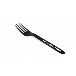 Herbruikbare zwarte vork 17 cm CPLA (1.000 stuks) [TK-9988004]