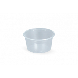 Rond bakje PP 80cc Ø7 cm Transparant (1.000 stuks) [TK-9988047]
