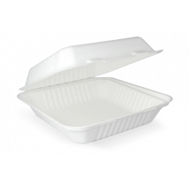 Menubox 1-vaks suikerriet 23,3x8,1x23,3 cm (200 stuks) [TK-9988194]