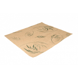 Emballage en papier sulfurisé pour hamburger 33x38cm FSC®Mix kraft Bambou (2.000 pcs) [TK-9988208]