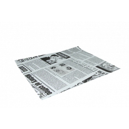 Emballage en papier sulfurisé pour hamburger 33x38cm FSC®Mix Journal Blanc (2.000 pcs) [TK-9988211]