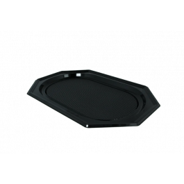 Catering schalen PET achthoekig 45cm zwart (100 stuks) [TK-9988278]