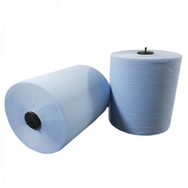 Rouleau d’essuie-mains Matic 2 couches 150 mètres Ø21cm 100% cellulose bleu T7 (6 pcs) [TK-9988357]