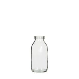 Glazen fles 100ml 10,5cm hoog Ø 5cm (tray met 32 stuks) [IFS-28072]