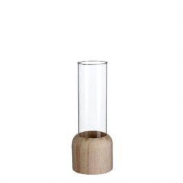 Houten basisvoet met reageerbuis Ø 5 cm en 18 cm hoog (1 stuks) [IFS-29218]