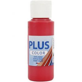 Plus Color acrylverf, crimson red, 60 ml/ 1 fles [HOB39628]
