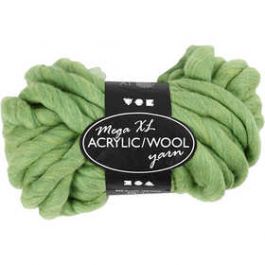 XL garen van acryl, lime groen, L: 15 m, afm mega , 300 gr/ 1 bol [HOB42166]