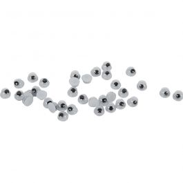 Yeux loucheurs, Non autocollants, d: 4 mm, 1000 pièce/ 1 Pq. [HOB501041]