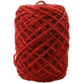 Natuurlijk hennep, rood, dikte 1-2 mm, 150 m/ 1 rol [HOB503238]