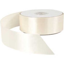 Ruban de satin, crème, L: 38 mm, 50 m/ 1 rouleau [HOB51369]
