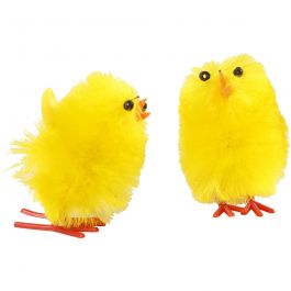 Poussins de Pâques, jaune, H: 30 mm, 12 pièce/ 1 Pq. [HOB51653]