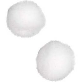 Pompons, blanc, d: 20 mm, 100 pièce/ 1 Pq. [HOB51858]