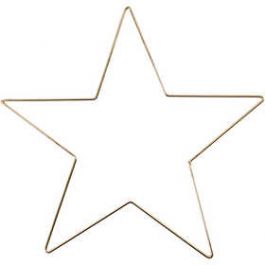 Ster, goud, d: 30 cm, dikte 3 mm, 1 stuk [HOB52423]