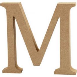 Letter, M, H: 13 cm, dikte 2 cm, 1 stuk [HOB56322]