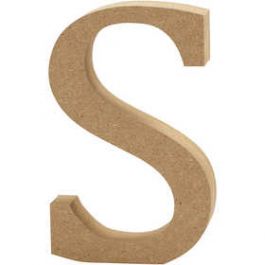 Letter, S, H: 13 cm, dikte 2 cm, 1 stuk [HOB56328]