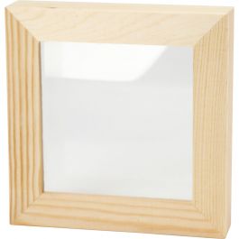Cadre 3D avec vitre, prof. 2,5 cm, dim. 12,3x12,3 cm, 1 pièce [HOB575610]
