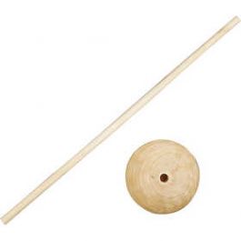 Stok met voet, H: 30 cm, d: 6,5 cm, gatgrootte 8 mm, 5 set/ 1 doos [HOB576501]