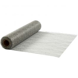 Tafelloper, zilver, B: 30 cm, 10 m/ 1 rol [HOB593018]