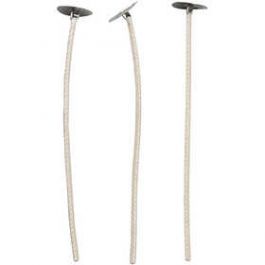 Mèches cirées, L: 10 cm, ép. 2 mm, 50 pièce/ 1 Pq. [HOB73313]