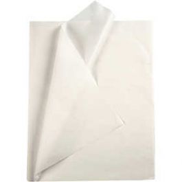 Tissuepapier, wit, 50x70 cm, 14 gr, 25 vel/ 1 doos [HOB20860]
