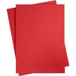 Papier cartonné coloré, rouge cerise, A2, 420x600 mm, 180 gr, 10 flles/ 1 Pq. [HOB21515]