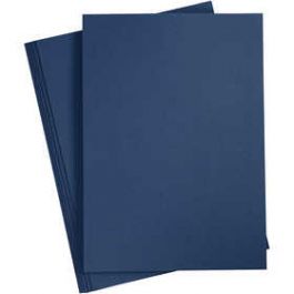 Karton, blauw, A4, 210x297 mm, 220 gr, 10 stuk/ 1 doos [HOB219014]