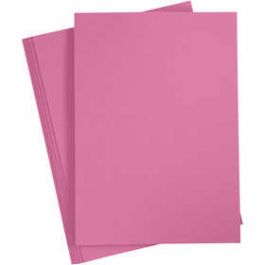 Karton, roze, A4, 210x297 mm, 220 gr, 10 stuk/ 1 doos [HOB219029]