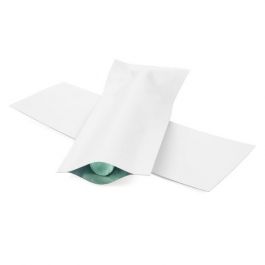 Plastiek Zakken Wit 3,8x10,2cm Sealbaar permanente Sluiting (100 stuks) [CRB4W]