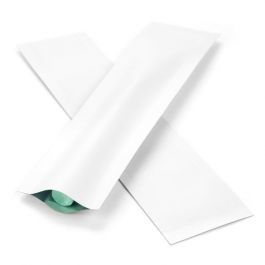 Plastiek Zakken Mat Wit 3,8x15,2cm Sealbaar permanente Sluiting (100 stuks) [CRB6W]