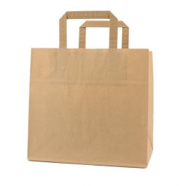 Take-away tassen 26+17x25cm Bruin (250 st.) [FP-DPL043]