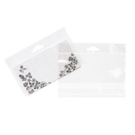 Headerbags 14,9x6,4cm Hersluitbaar en Kristalhelder (100 stuks) [HB52]