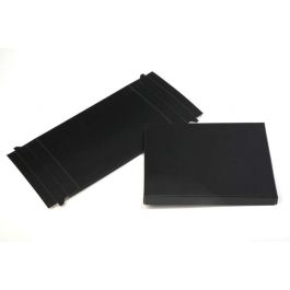 Petite Boite en Carton noir mat 12,4 x 2,5 x 17,1cm (25 Pièces) [BK16]
