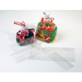 Plastiek Zakken 10,2x5,4x30,5cm met zijvouw (100 stuks) [GB15]