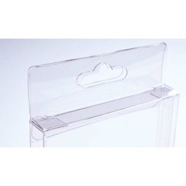 Plastiek Doosjes 14,9x2,5x16,8cm met Hanggedeelte (25 stuks) [HFB16]