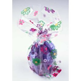 Bedrukte Zakken Bloemen 8,9x5,1x19,1cm met zijvouw (100 stuks) [G3FG]