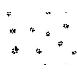 Bedrukte Zakken Dierenpootjes 12,7x7,6x29,2cm met zijvouw (100 stuks) [G5PAW]