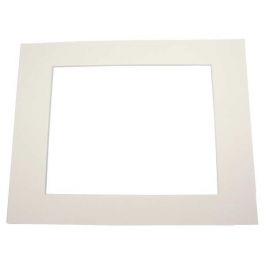 Passepartout Crême 20,3x26,7cm Venster - Buitenmaat 27,9x35,6cm Conserveringskwaliteit (25 stuks) [MS30034]