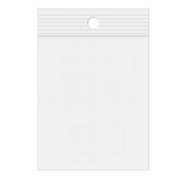 Gripzakken met Ophanggat 10x15cm Kristalhelder PP 75 Micron (100 stuks) [Z3R46]