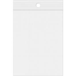 Gripzakken met Ophanggat 10x7,5cm Kristalhelder PP 50 Micron (100 stuks) [ZR43]