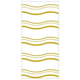 Bedrukte Zakken Golfjes Goud 10,2x6,4x24,13cm met zijvouw (100 stuks) [CG4WV]