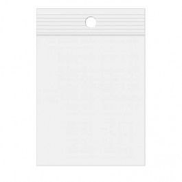 Gripzakken met Ophanggat 6,5x15cm Kristalhelder PP 100 Micron (100 stuks) [Z4R2H6]