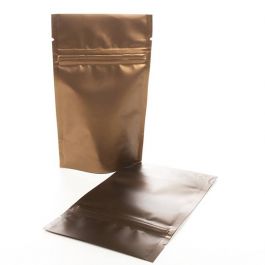 Doypack bronze métallisé 10.2 x 6 x 15.2 cm (57 g) (100 Pièces) [ZBGM2BZ]