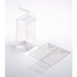 Plastiek Doosjes 6,4x6,4x13,3cm Autolock Bodem (25 stuks) [PLB141]