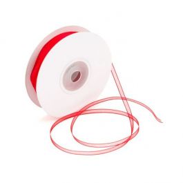 Lint Mono Rood 0,3 cm x 46 meter (1 st) [RIB8RED]