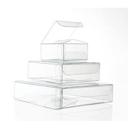 Plastiek Doosjes 7,6x7,6x17,8cm Kristalhelder (50 stuks) [VB300]