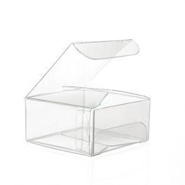 Plastiek Doosjes 7,6x7,6x5,1cm Kristalhelder (50 stuks) [VB298]