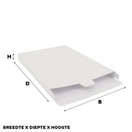 Carton pour Colis 24x35x2,9cm blanc (50 pcs) [FP-VPD014]